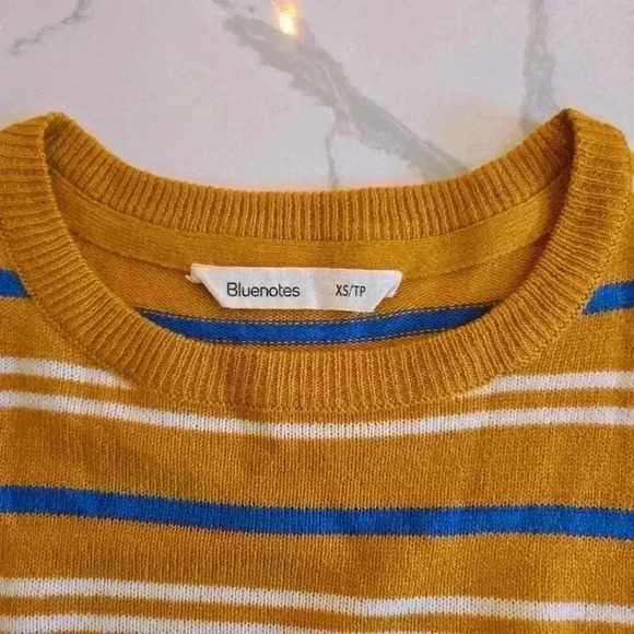 Bluenotes Womens Long Sleeve Striped Sweater xs - Picture 5 of 7